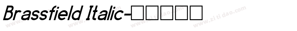 Brassfield Italic字体转换